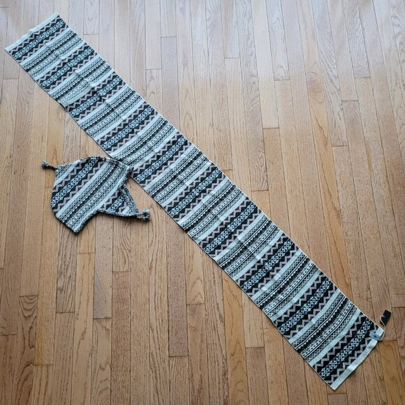 NWT Smartwool Hat and Scarf Set Beanie Hat with Ear Flaps Merino Wool - Picture 9 of 15